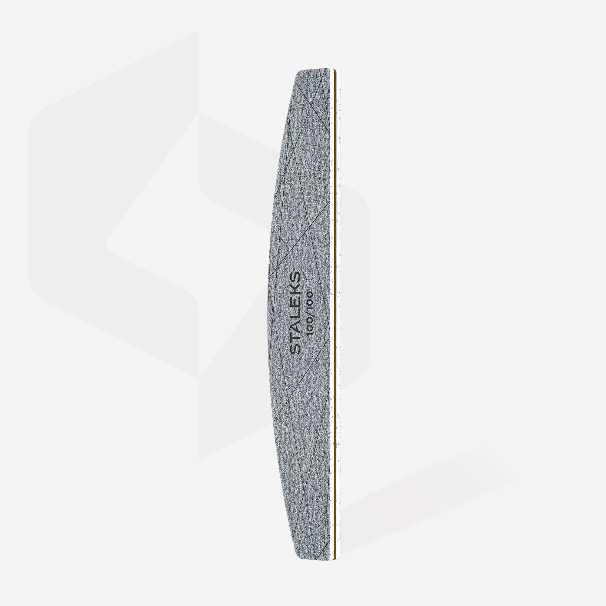 Staleks Smart 40 Crescent Nail File — single file close-up, crescent shape
