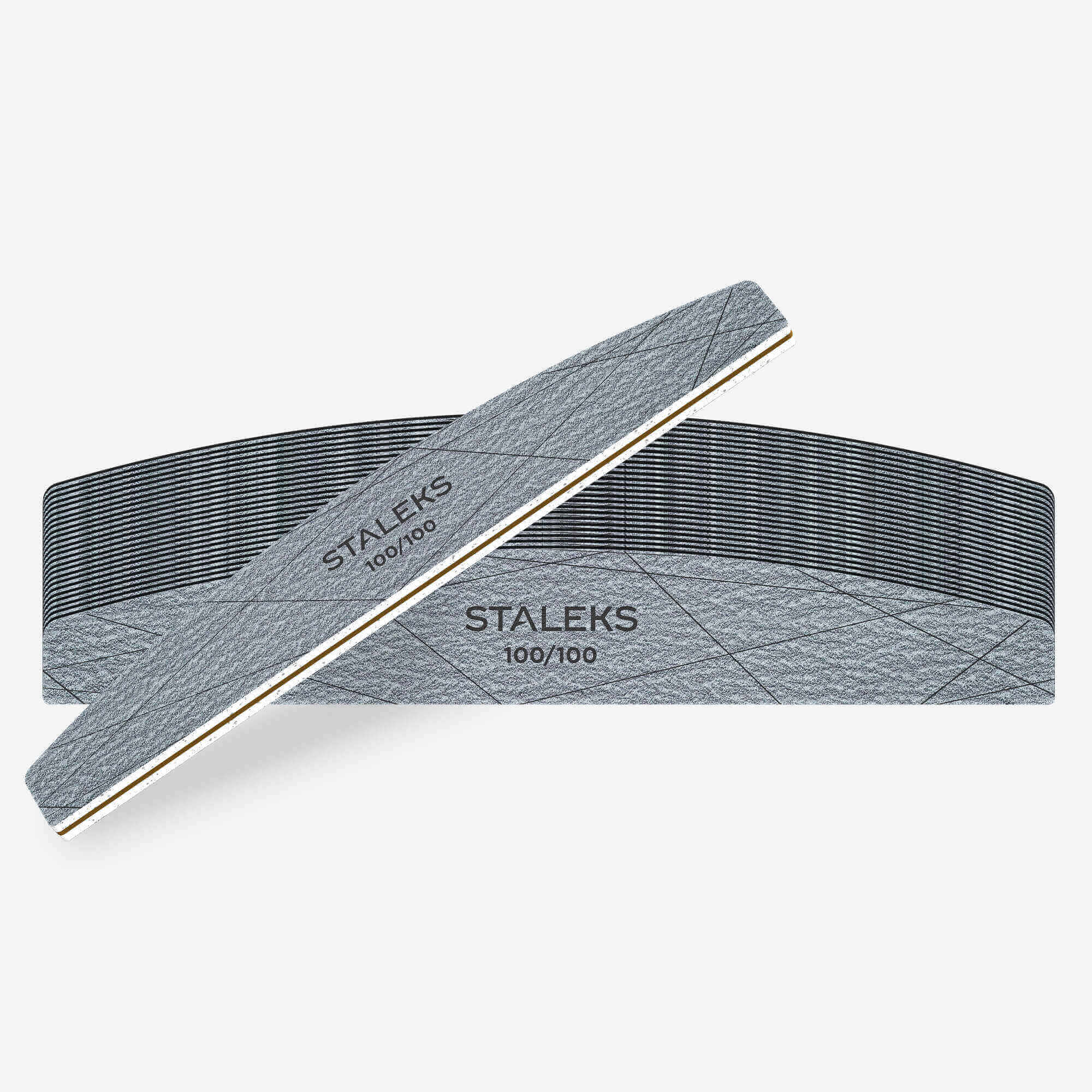 Staleks Smart 40 Crescent Nail File — full pack, 100/100 grit
