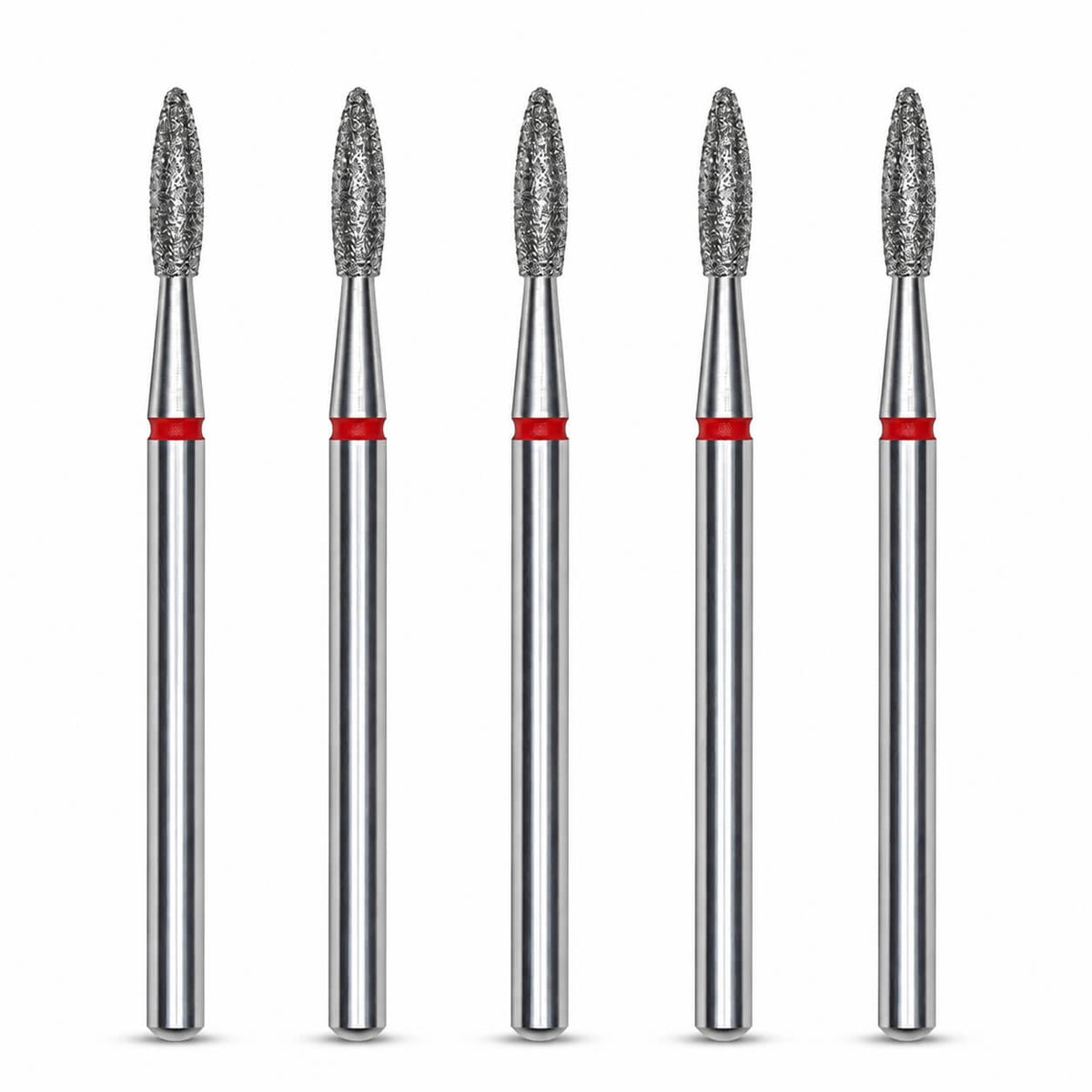 STALEKS Diamond Drill Bit Flame Red, 2.1mm, set of 5
