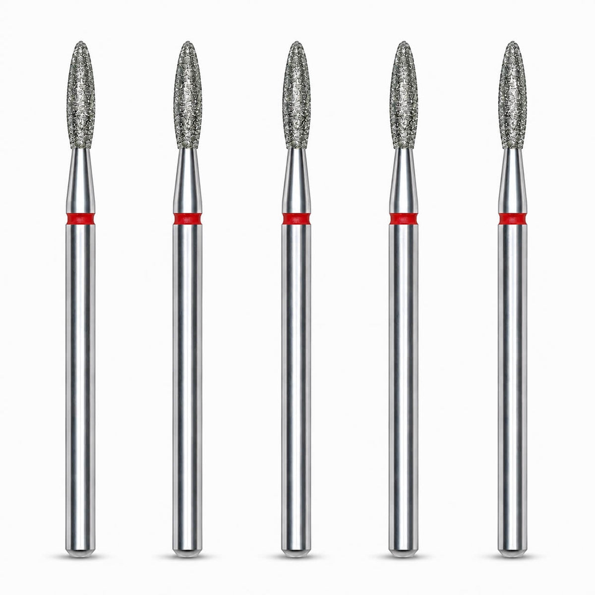 STALEKS Diamond Drill Bit Flame Red, 2.3mm, set of 5