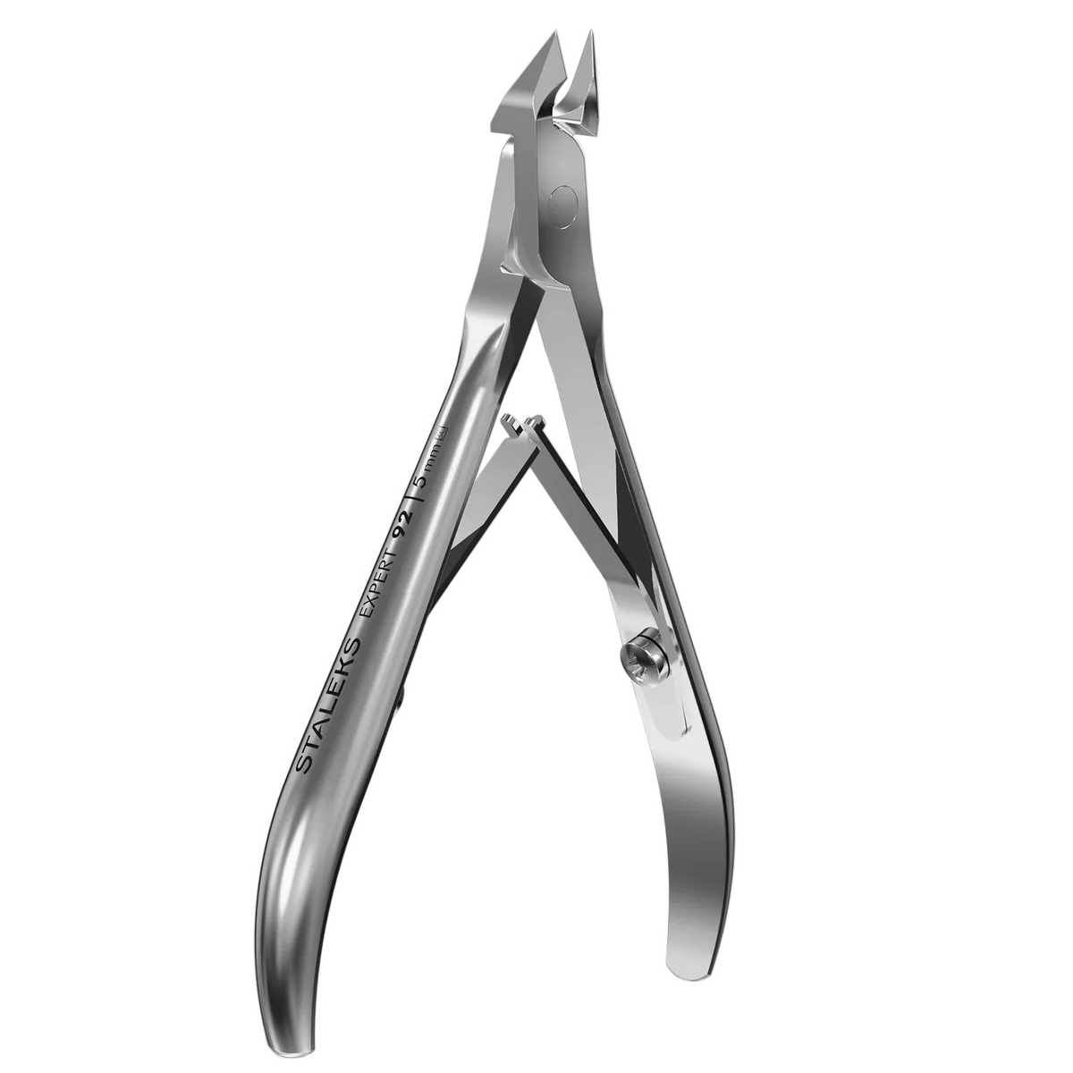 Staleks Expert 92 Professional Cuticle Nippers — in use during cuticle work
