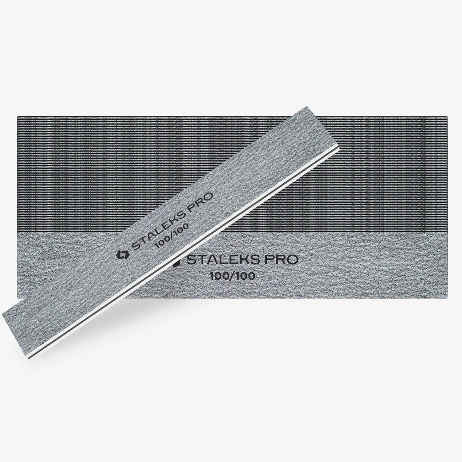 STALEKS Straight Wide Nail File 100/100 50pcs