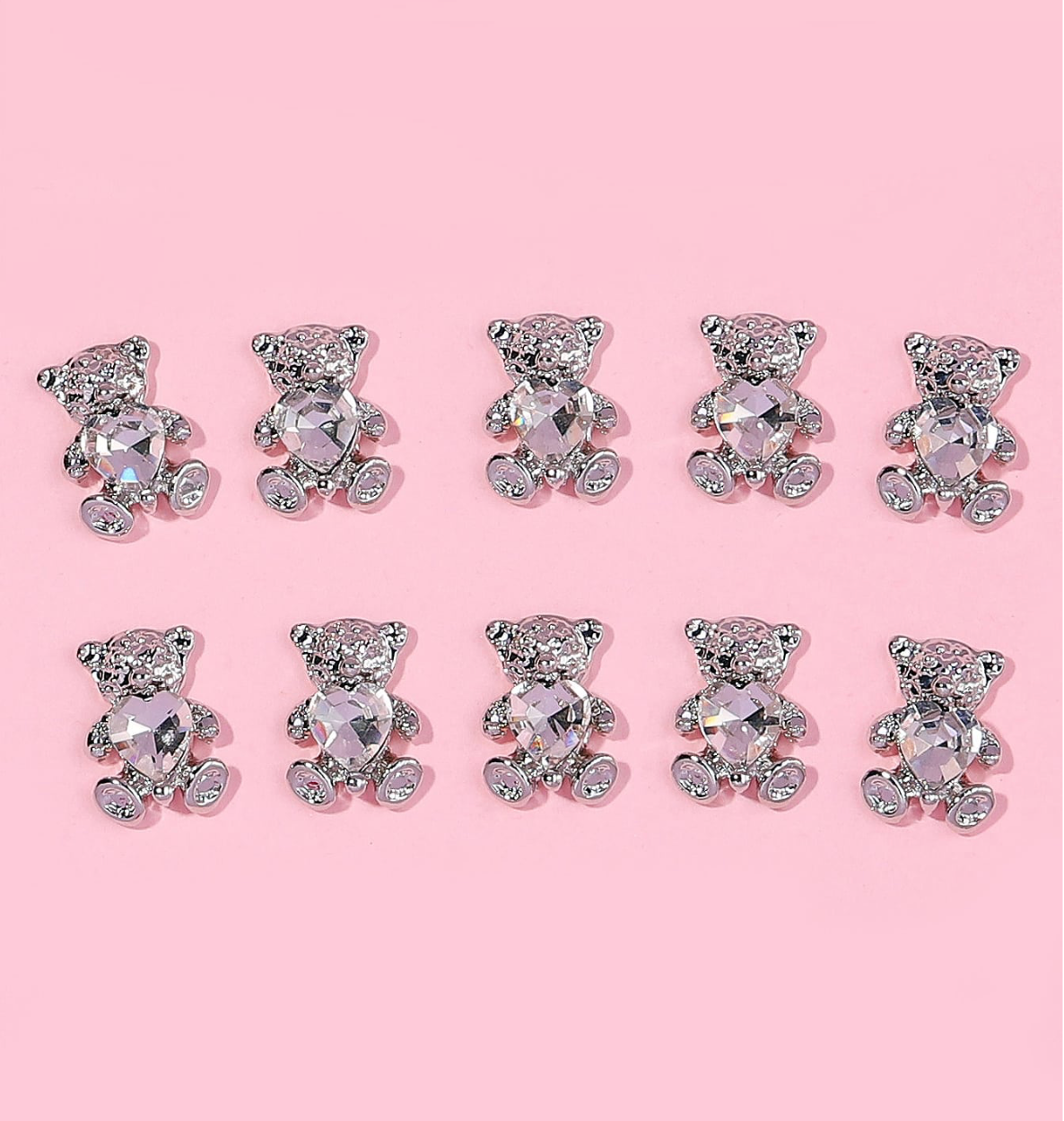 Teddy Bear Nail Charms for Nail Designs