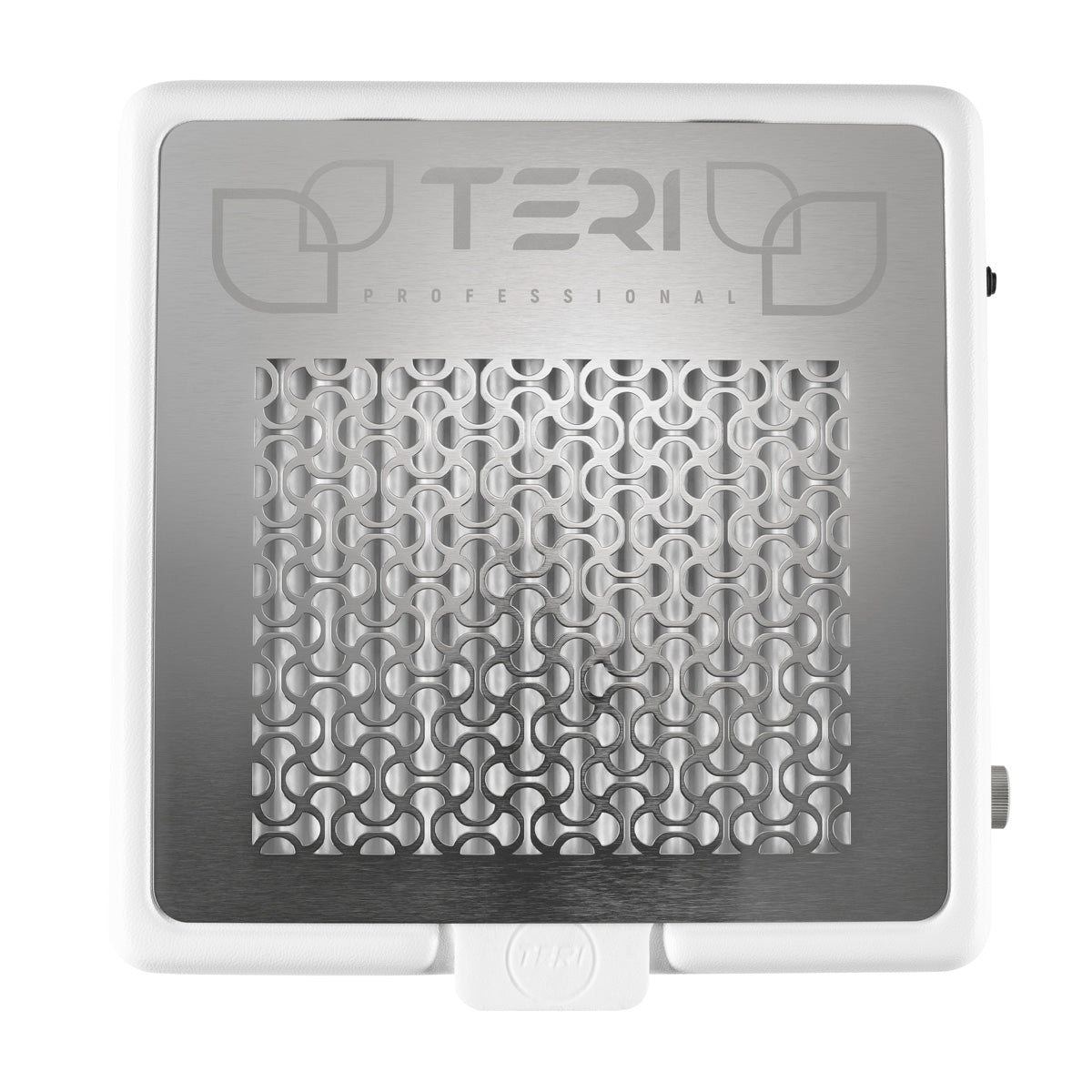 Teri 800 M White (Silver Mesh) — close-up of removable magnetic stainless mesh