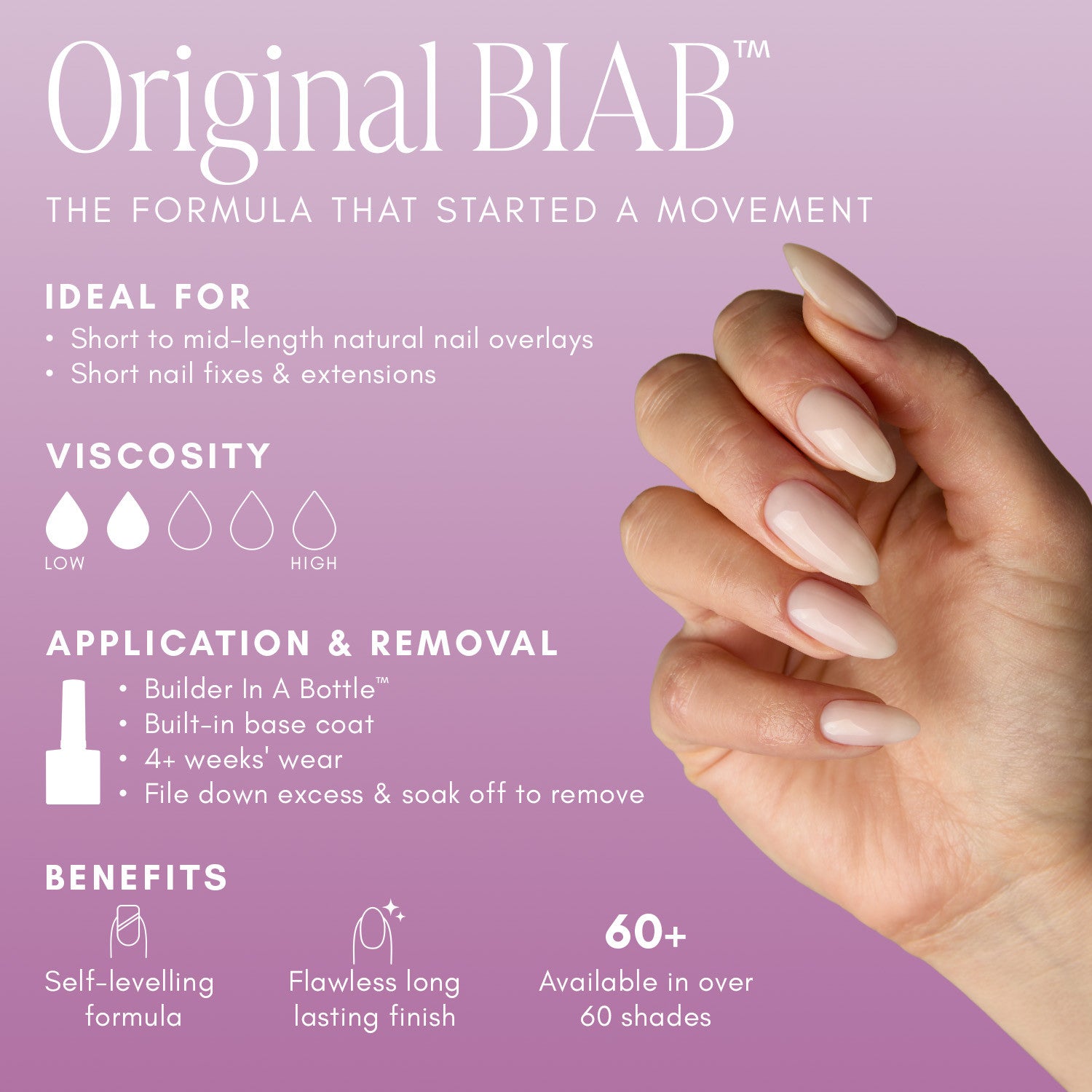 Dolly BIAB for delicate, semi-sheer pink nails everyone will adore