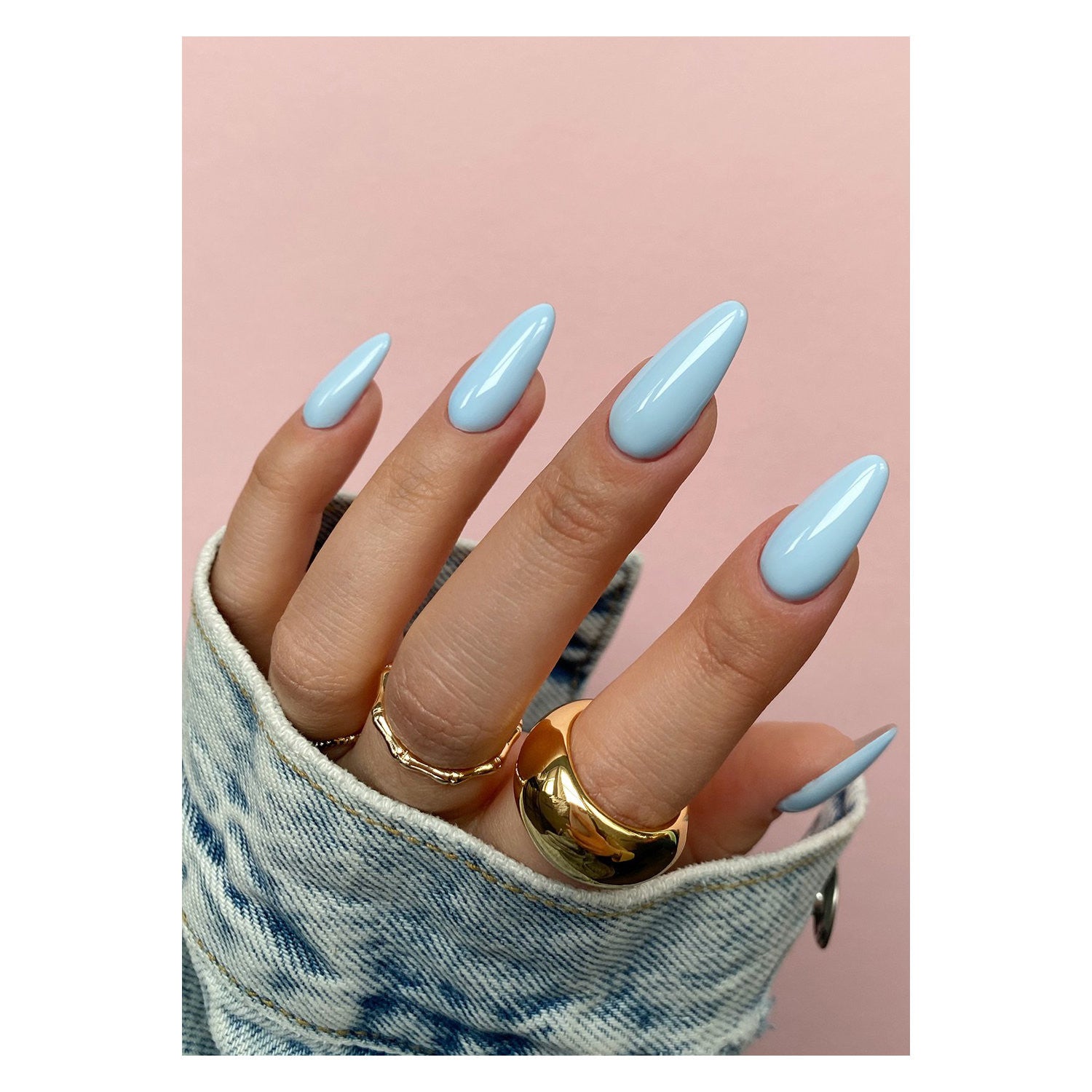 The GelBottle Double Denim Gel Polish 20ml premium professional dark blue manicure color