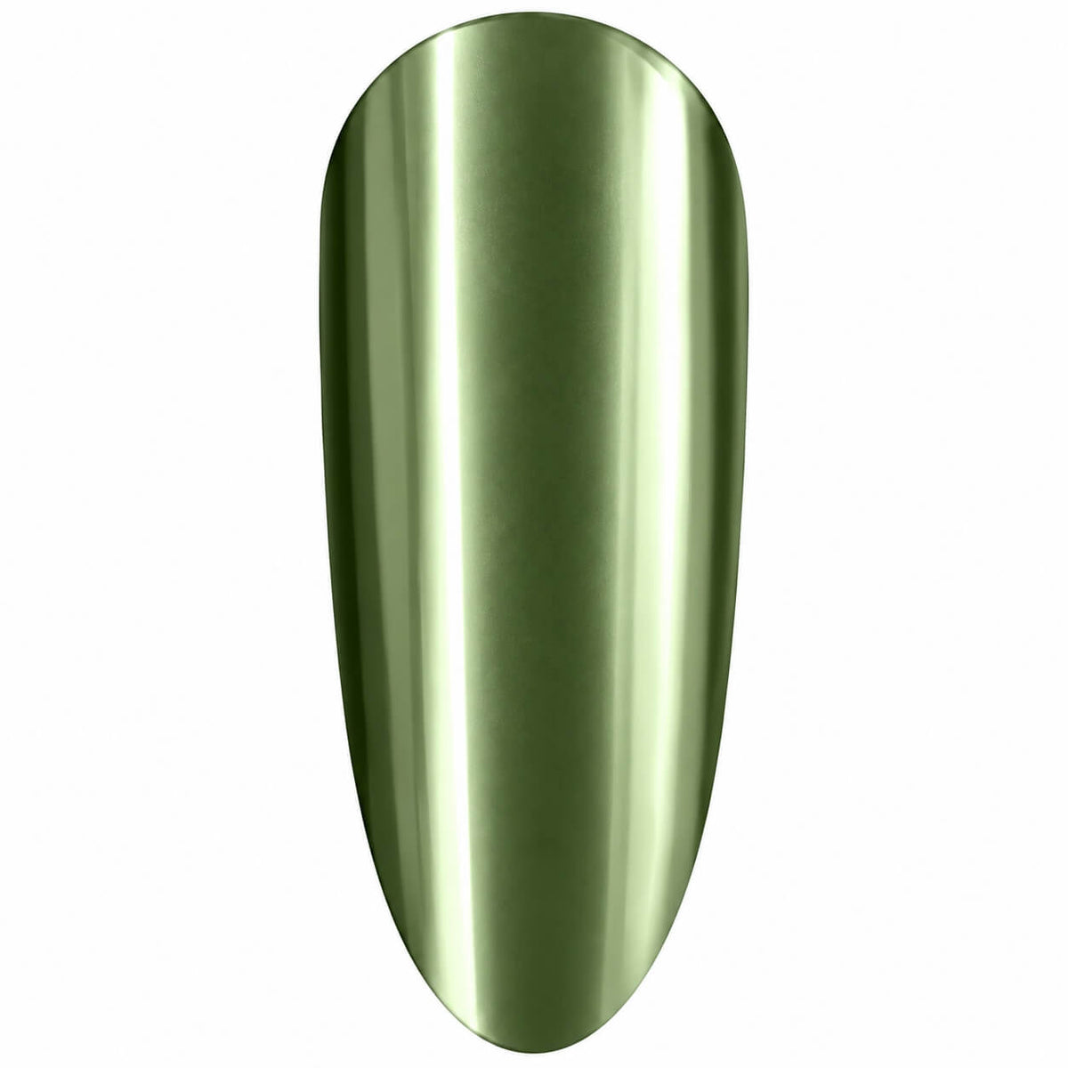The GelBottle Sage Chrome Pigment vibrant green nail chrome powder pot