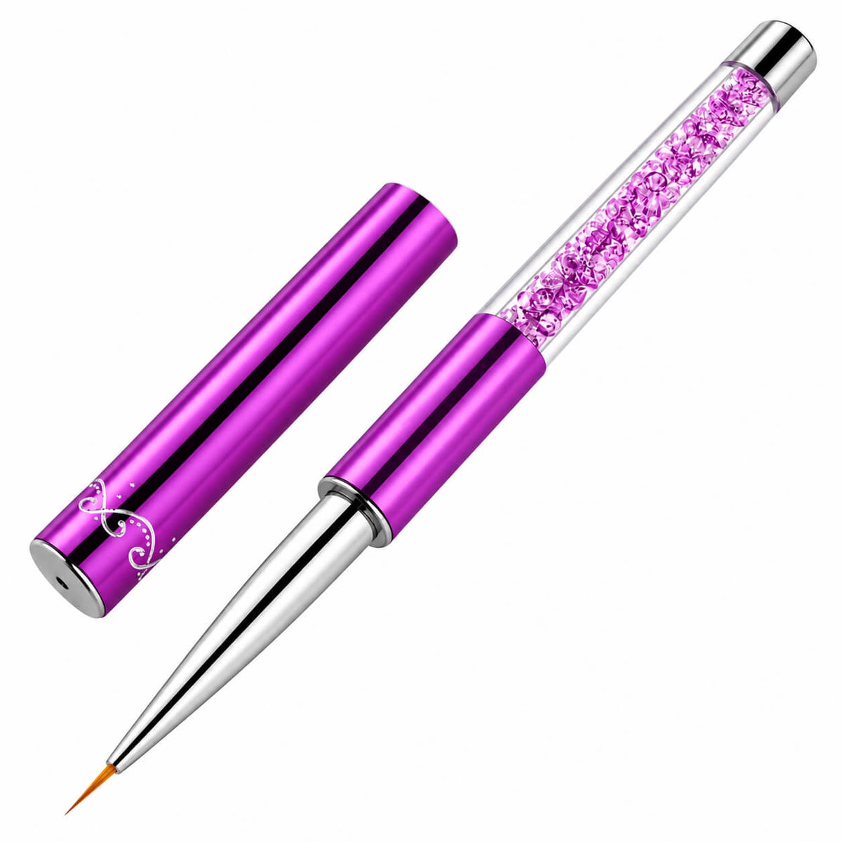 Thin 5mm nail brush bristle tip close-up