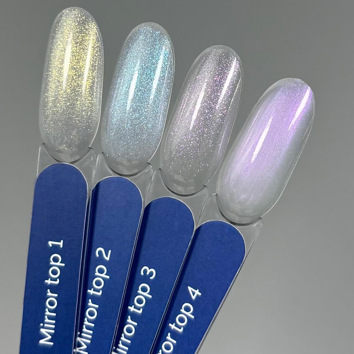 TOUCH Top Mirror 1, 13ml, swatch on nail tip