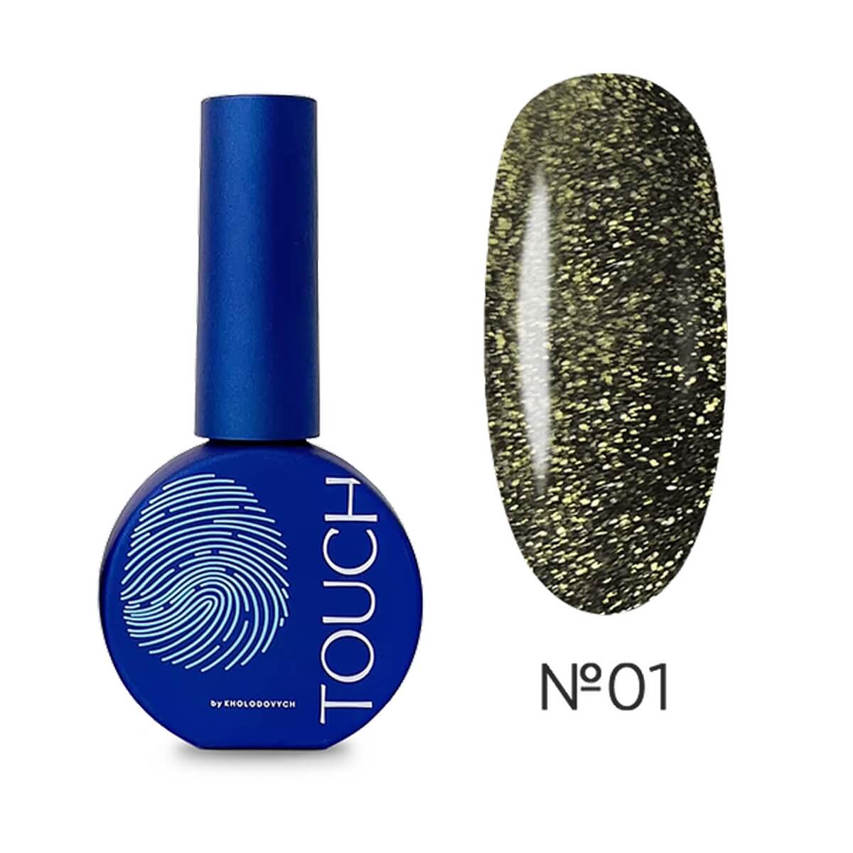 TOUCH Top Mirror 1, 13ml, pearlescent glitter closed bottle
