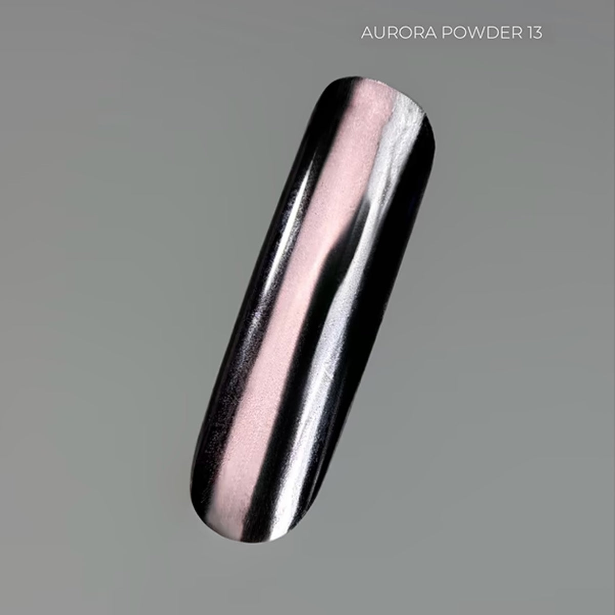 TOUCH Aurora Powder 13 metallic gray mirror effect nail art powder 5ml