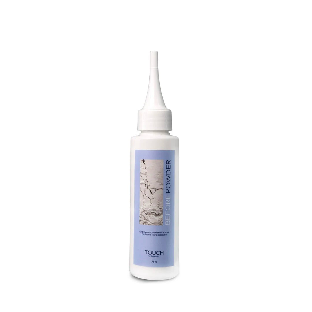 75g — TOUCH Before Powder — closed jar, fine powder texture