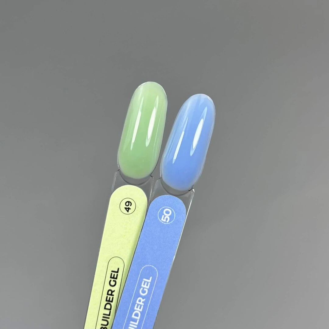 TOUCH Builder Gel 49 — label close-up, light green shade