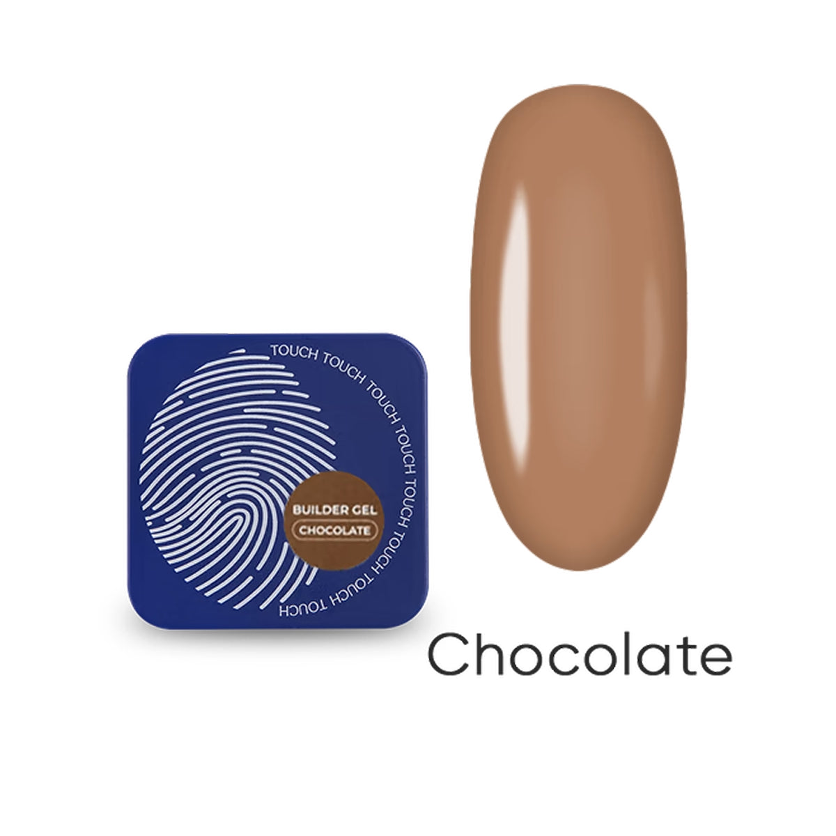 Choose TOUCH Builder Gel Chocolate for long-lasting salon-quality nails