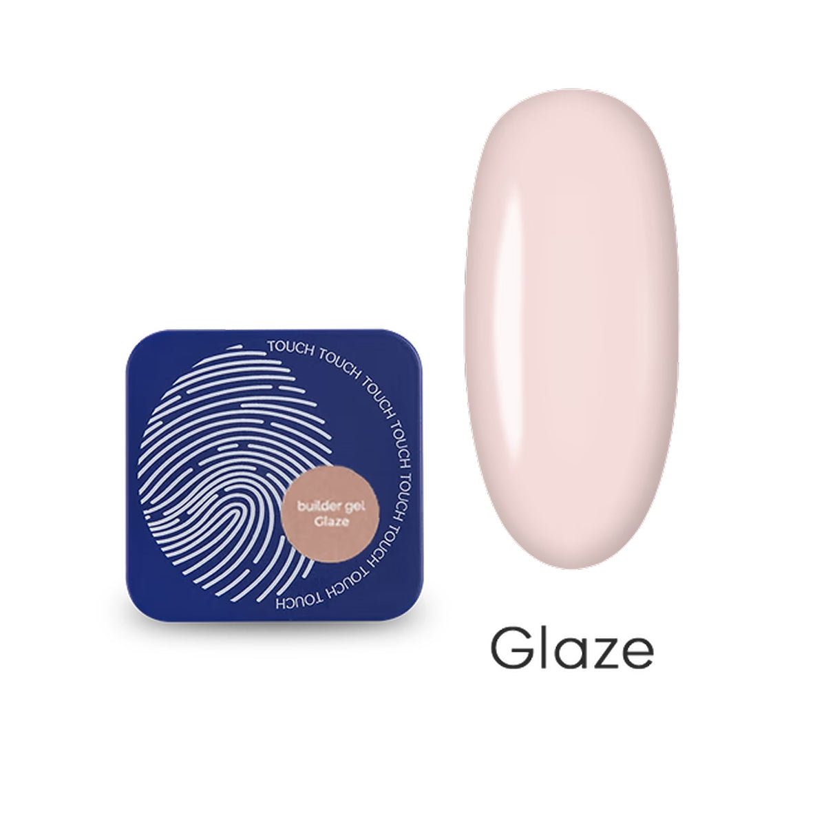 TOUCH Builder Gel Glaze — high-shine finish with reliable strength for salon-quality results