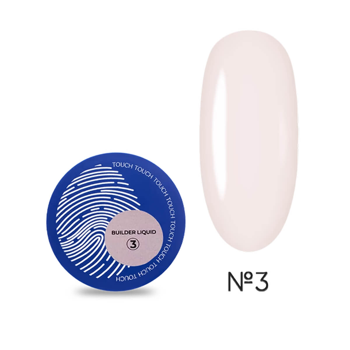 TOUCH Builder Liquid #03 beige pink liquid builder gel 15ml without brush
