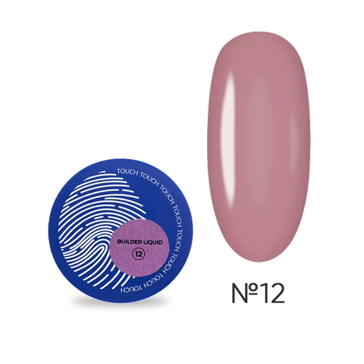 HEMA-free TOUCH purple builder gel for repairs and short extensions