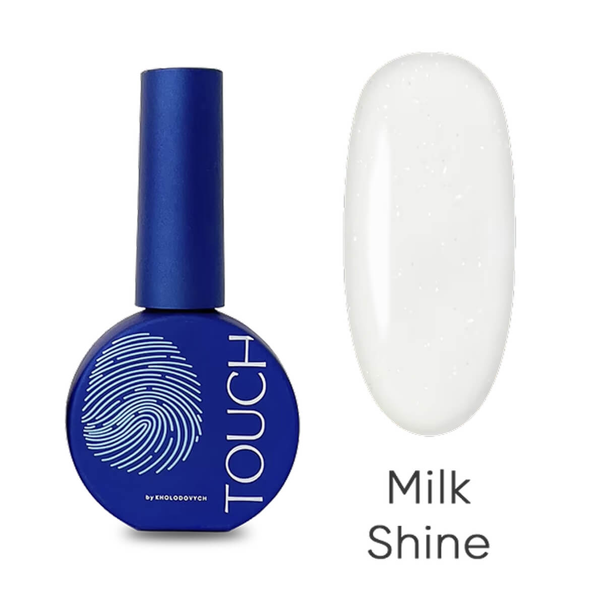 TOUCH Cover Base Milk Shine, 13ml, milky shimmer closed bottle