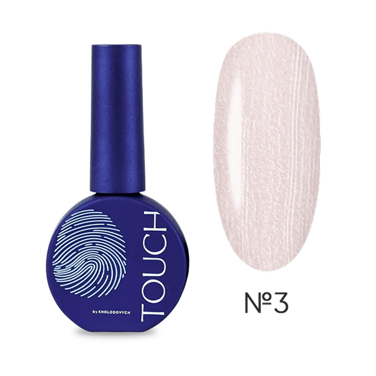 TOUCH Cover Base Perla 3 silver pink pearl shimmer base gel 13ml