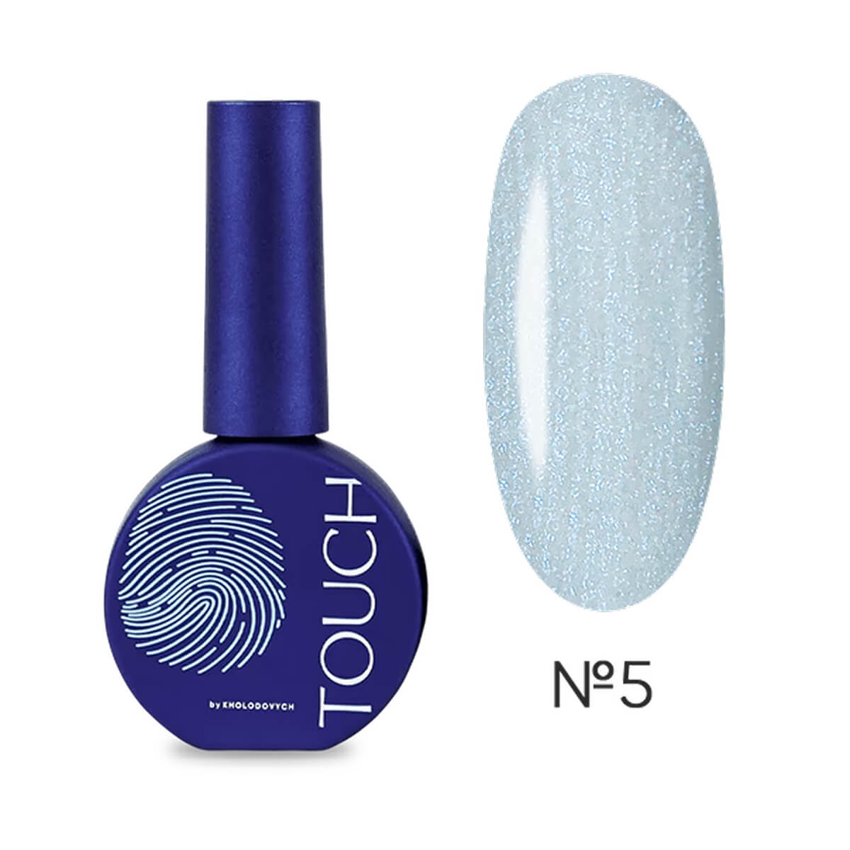TOUCH Cover Base Perla 5 silver blue pearl shimmer nail base 13ml