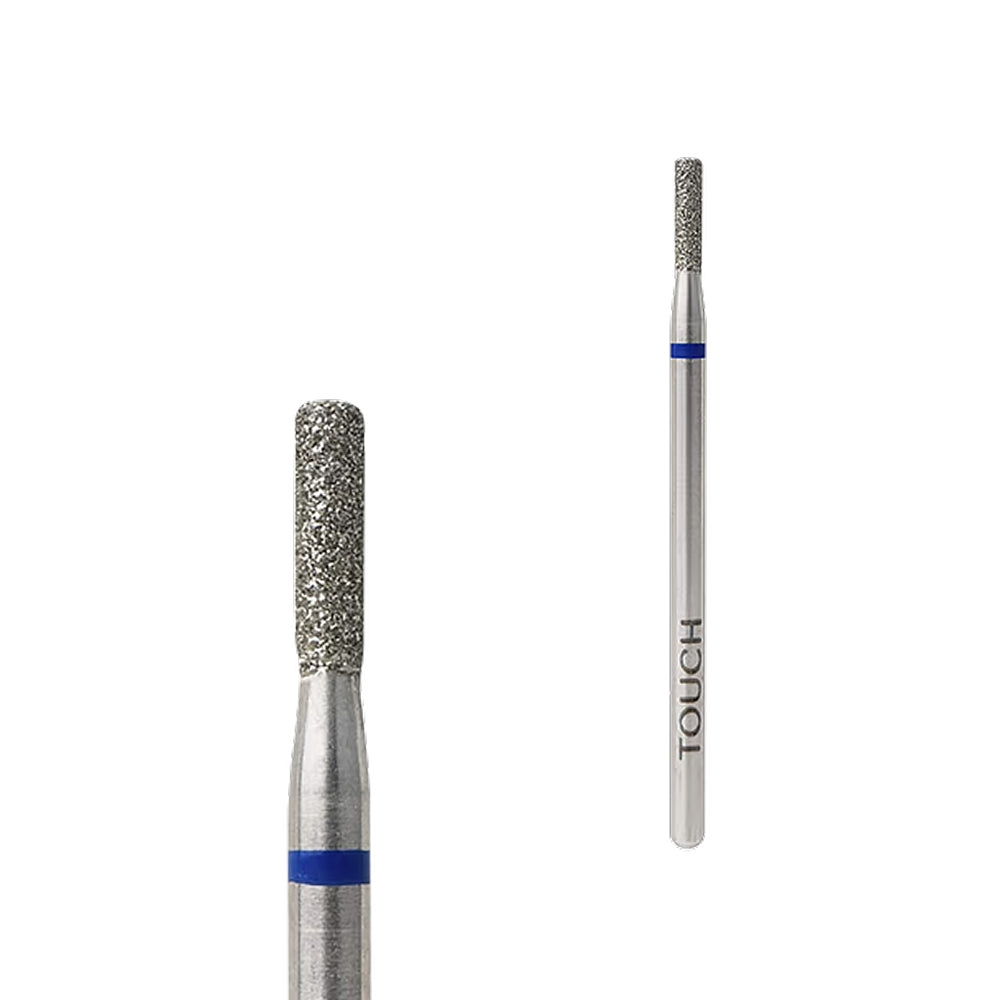 TOUCH Diamond Cylinder Nail Drill Bit Blue 2.0 mm