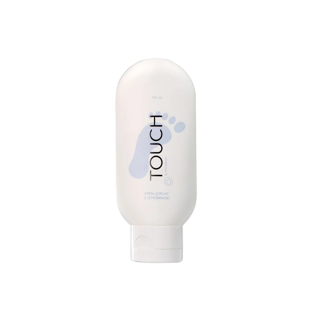 TOUCH Foot Cream with Urea — closed tube/jar, cream texture visible