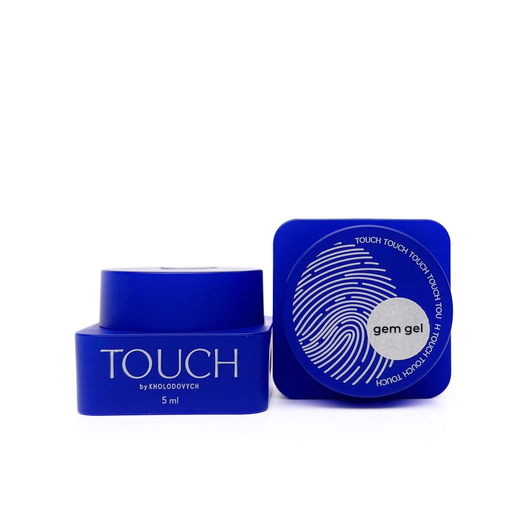 5ml — TOUCH Gem Gel — closed jar, clear bonding gel