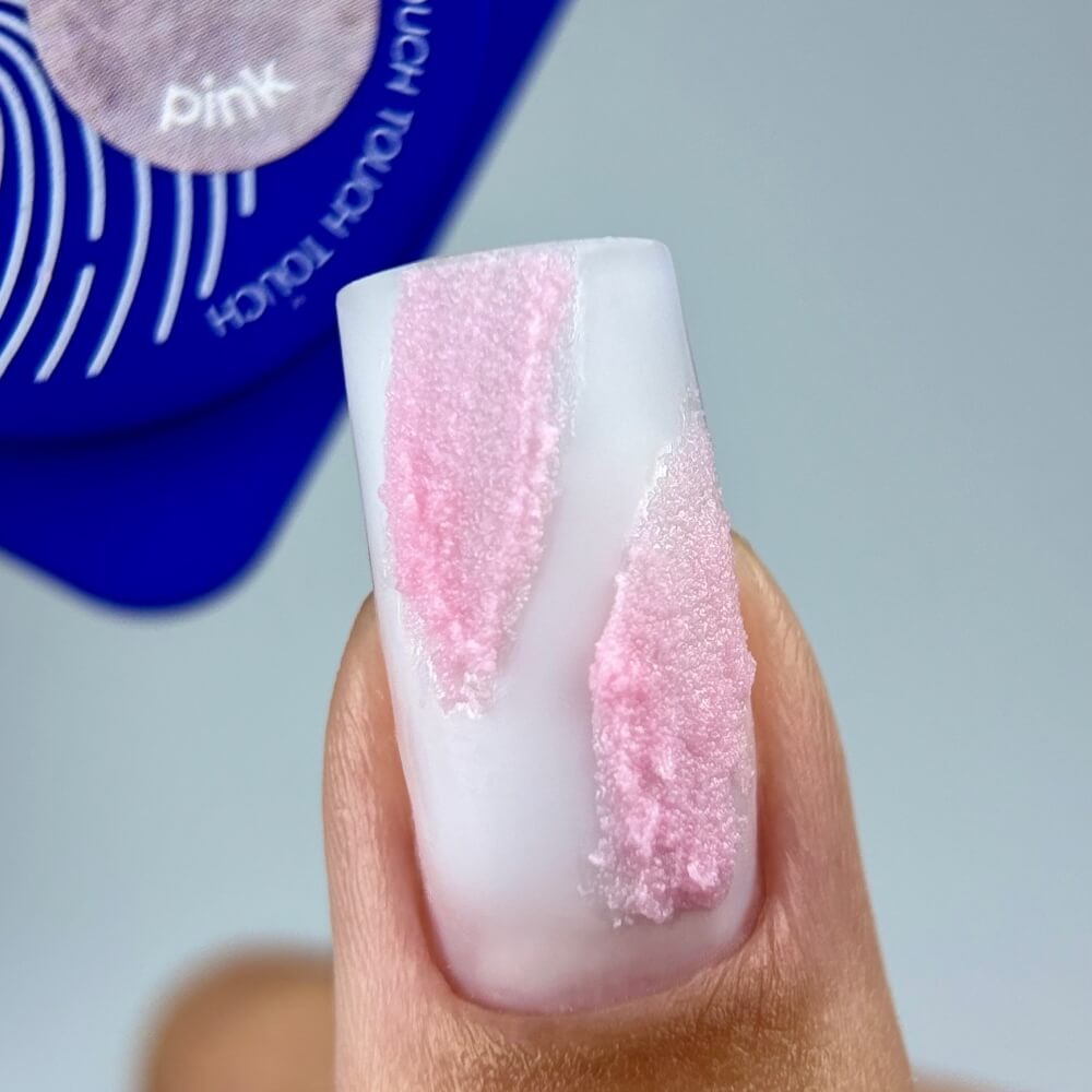 TOUCH Gypsum Gel Pink — sculpted plaster-like design