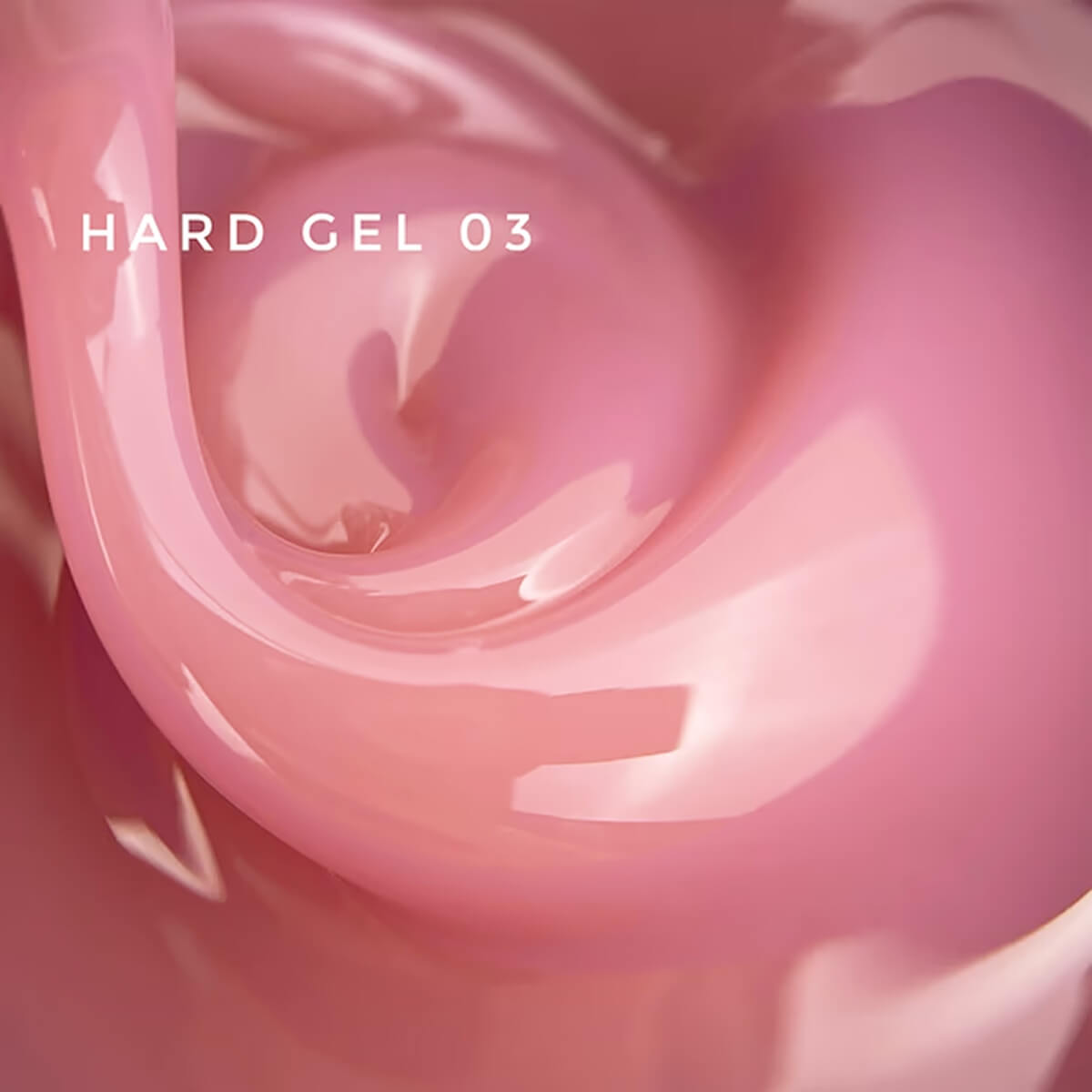 TOUCH Hard Gel 02 nude building gel for nail extension, 15ml jar