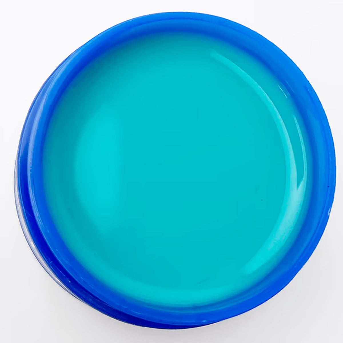 Self-leveling neon blue polygel by TOUCH, Blue Lagoon shade, 15ml bottle