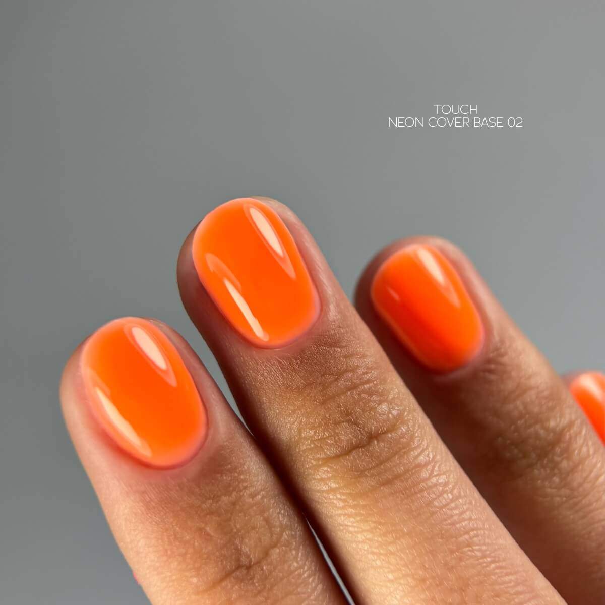 TOUCH #02 bright neon orange camouflage nail base 13ml