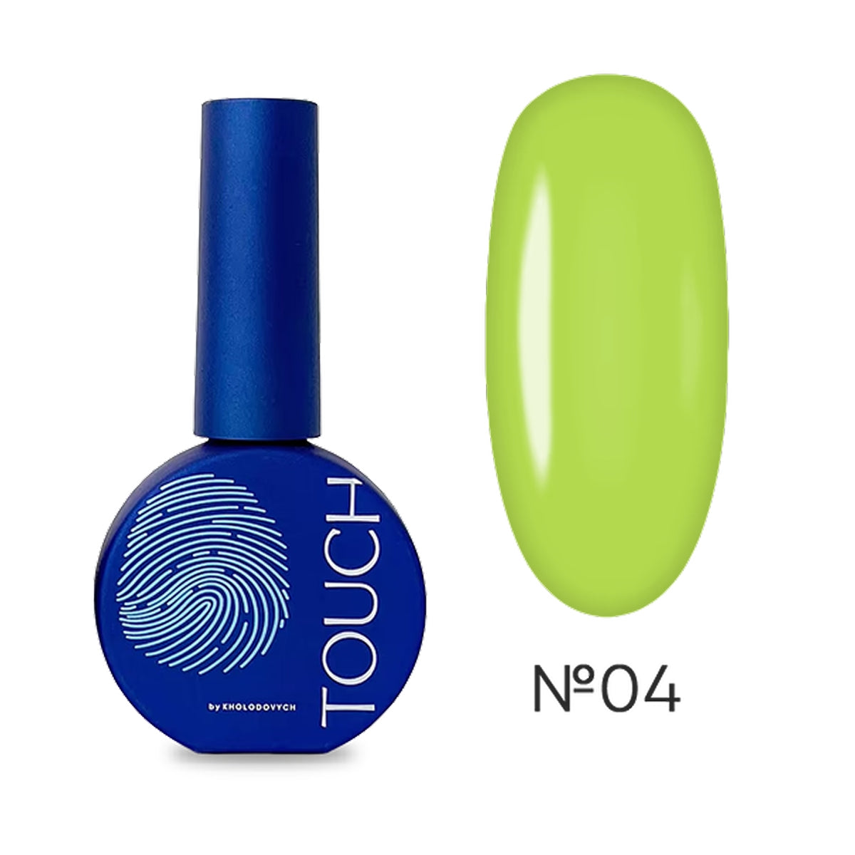 Bright yellow TOUCH colored base gel for bold manicure designs
