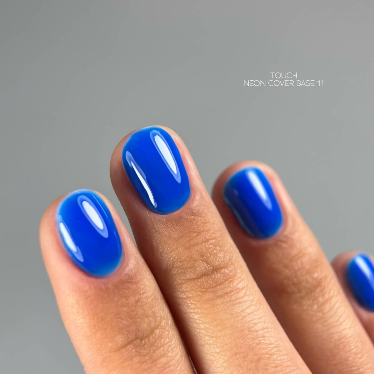 TOUCH #11 indigo blue neon camouflage nail base with brush