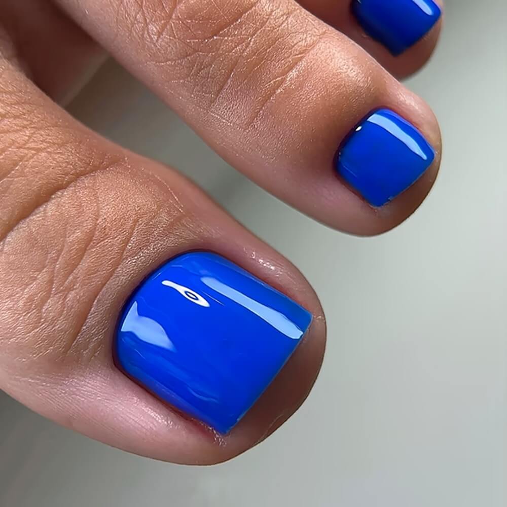 TOUCH #18 blue 3-in-1 gel polish for professional pedicure