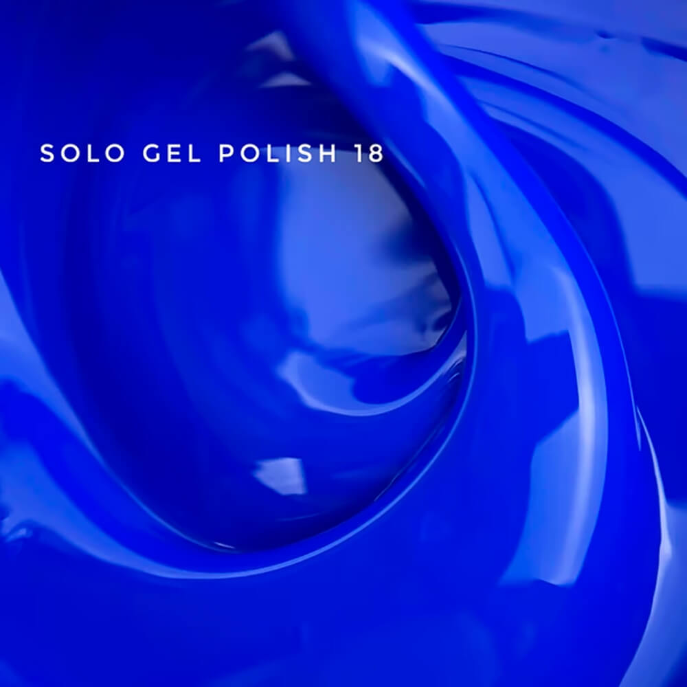 TOUCH Solo #18 blue one-phase gel polish for pedicure 9ml