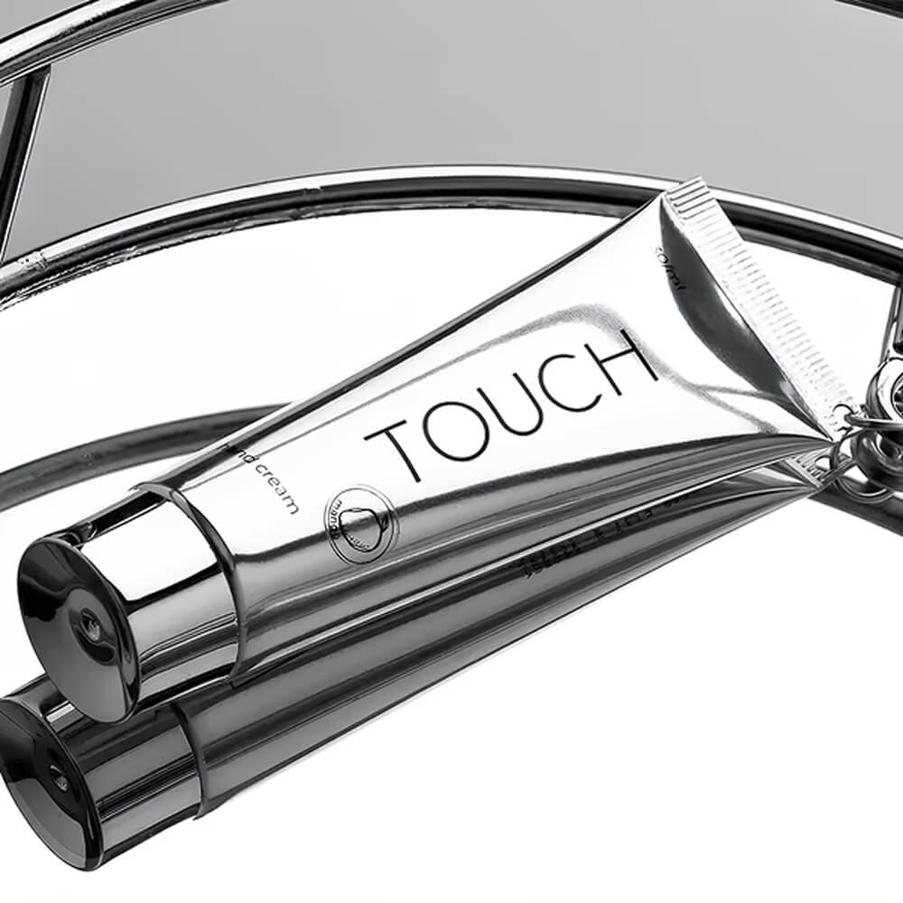 TOUCH Silver Line Hand Cream Mango — cream texture close-up