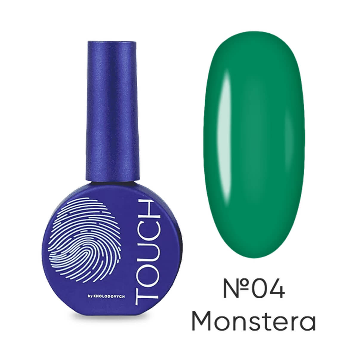 TOUCH Vitrage Gel Polish #04 Monstera green stained glass gel polish 9ml