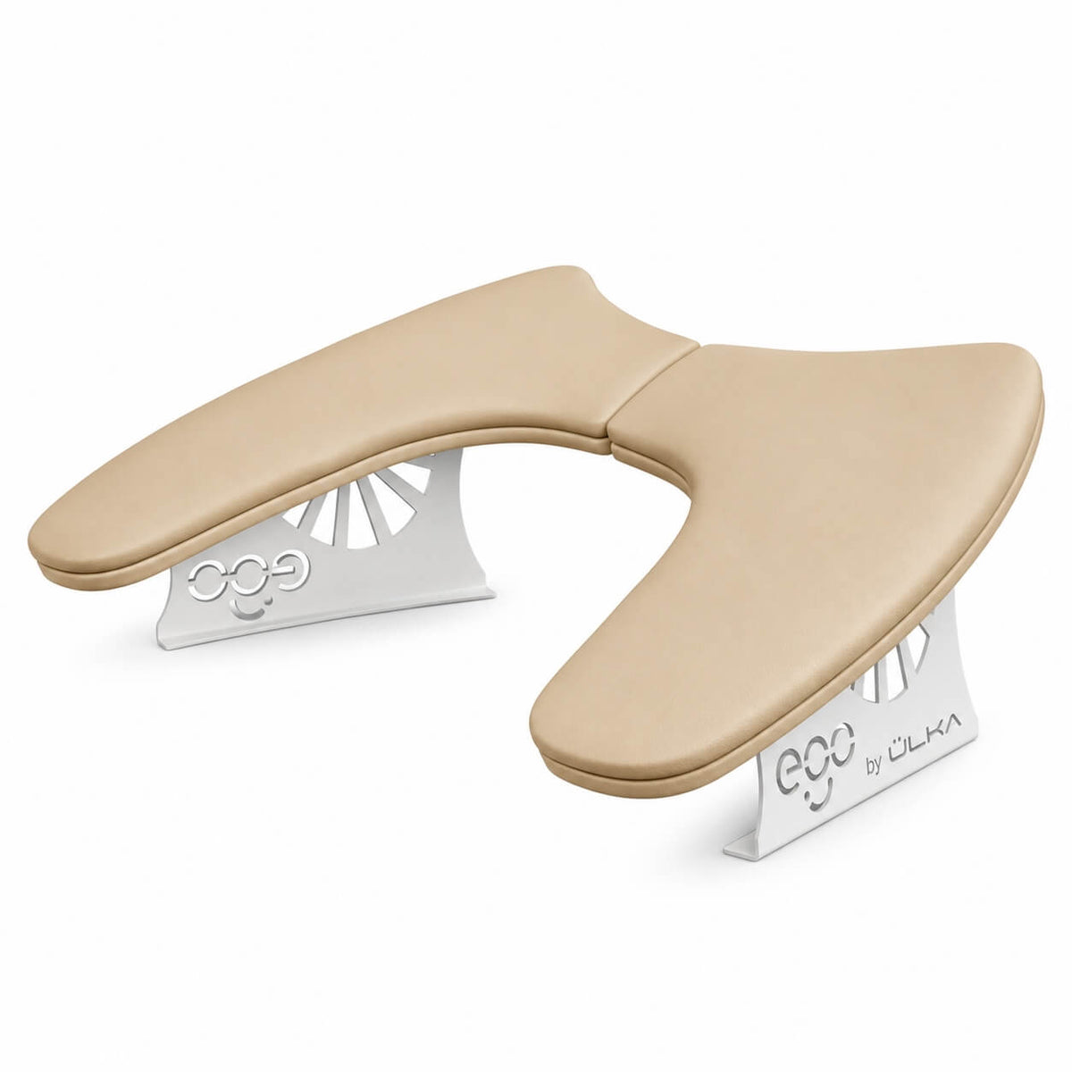 ULKA Arm Rest EGO, beige, paired with an ULKA dust collector