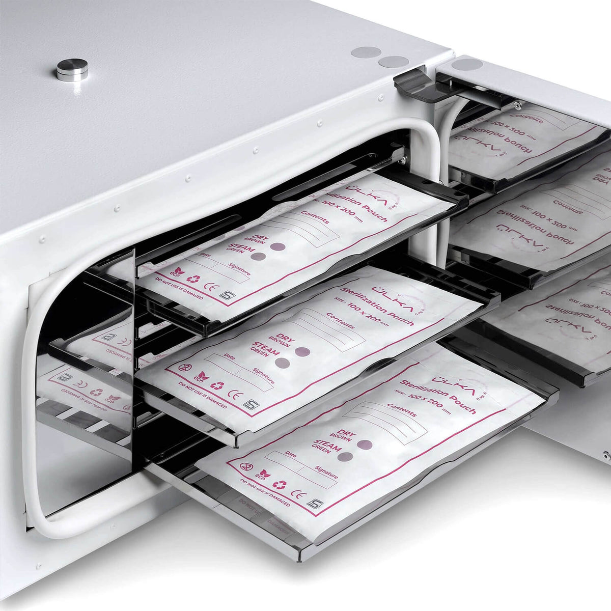 ULKA Jupiter 10V PRO Dry Heat Sterilizer, control panel close-up