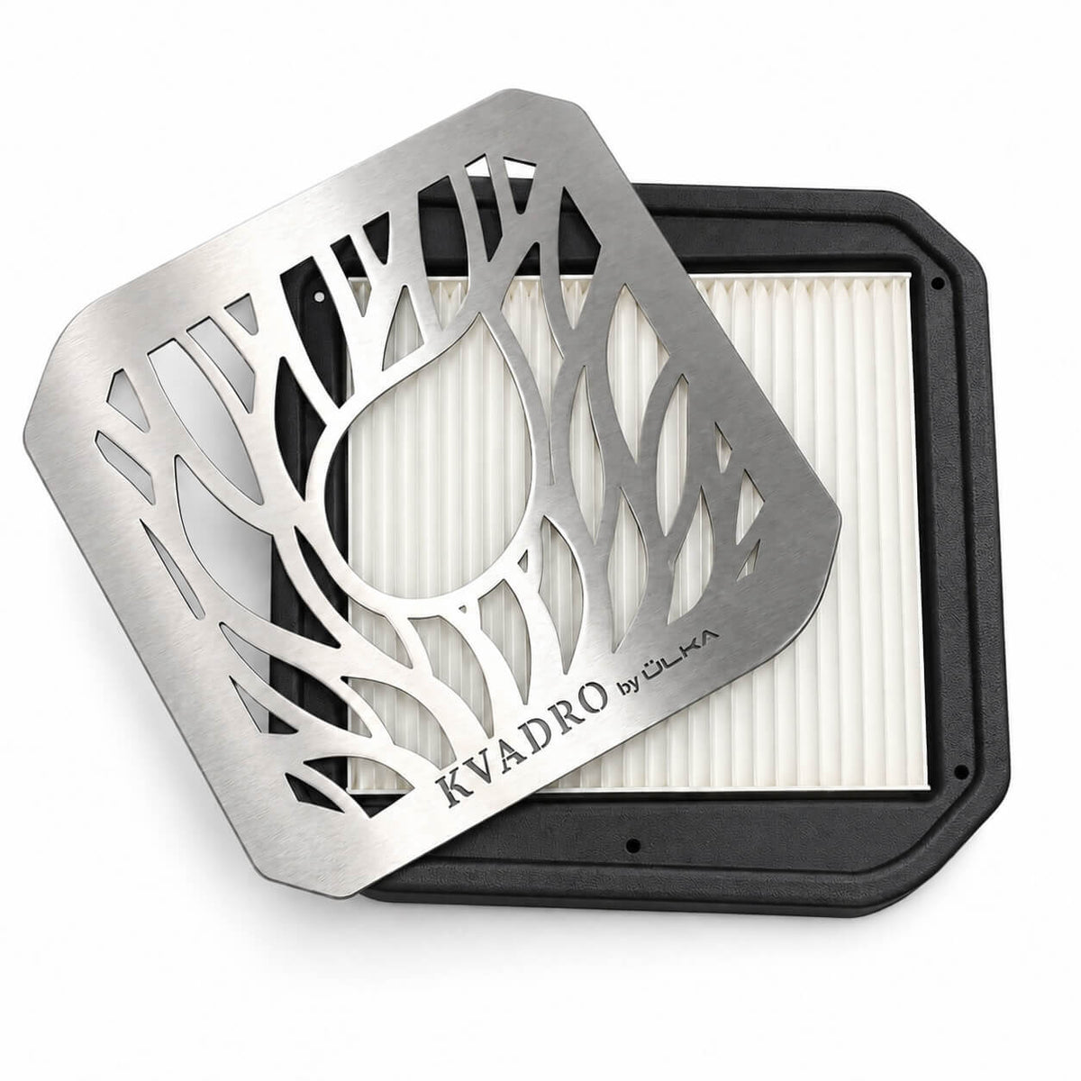 ULKA Premium 2.0 black dust collector with silver metal grille