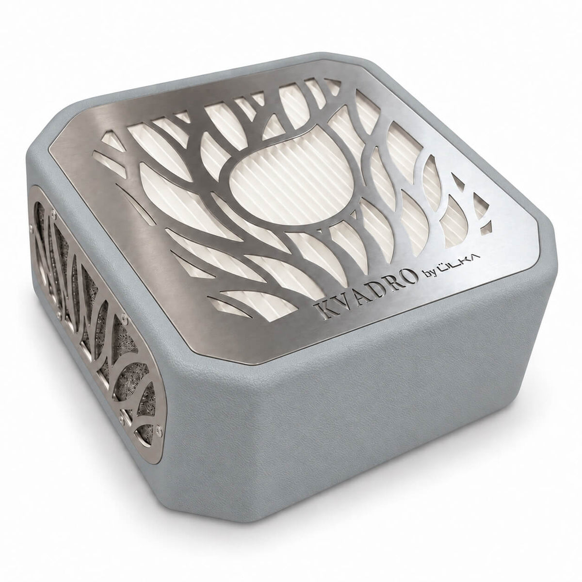 ULKA Portable Premium 2.0 Gray nail dust collector with stainless steel grille