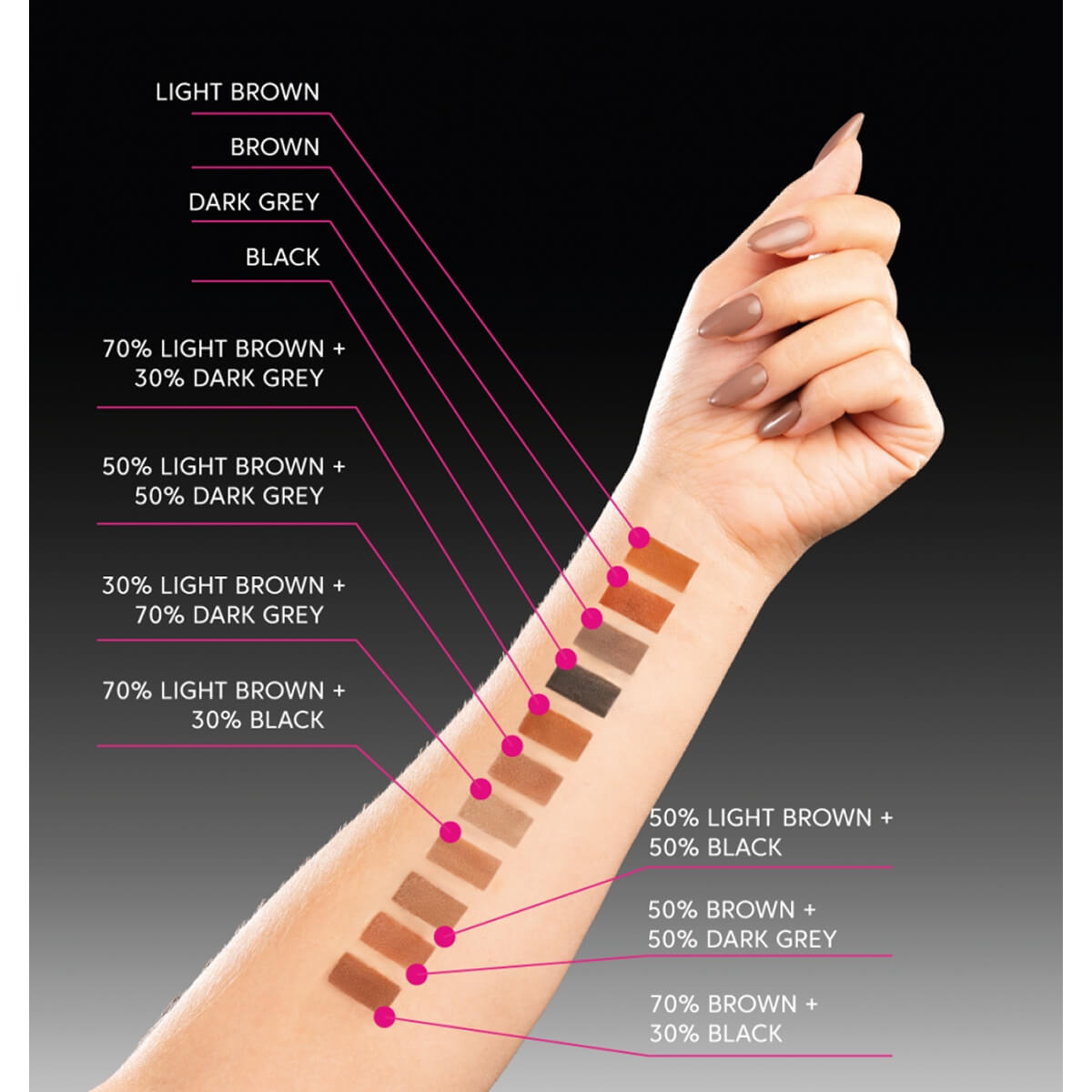 Rich, lasting, professional – black tint for brows and lashes by ZOLA