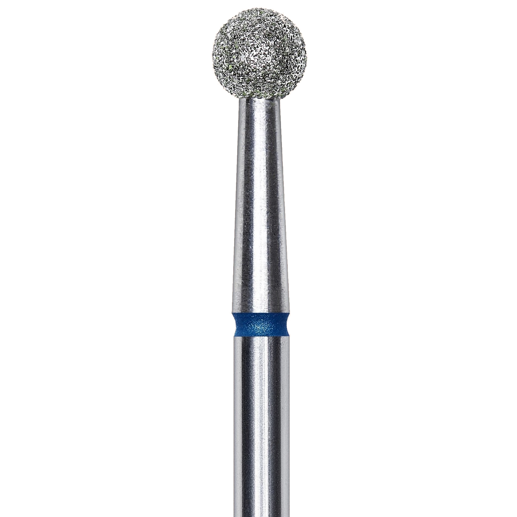 DIAMOND NAIL DRILL BIT, "BALL", BLUE, HEAD DIAMETER 4MM (FA01B040) - STALEKS™