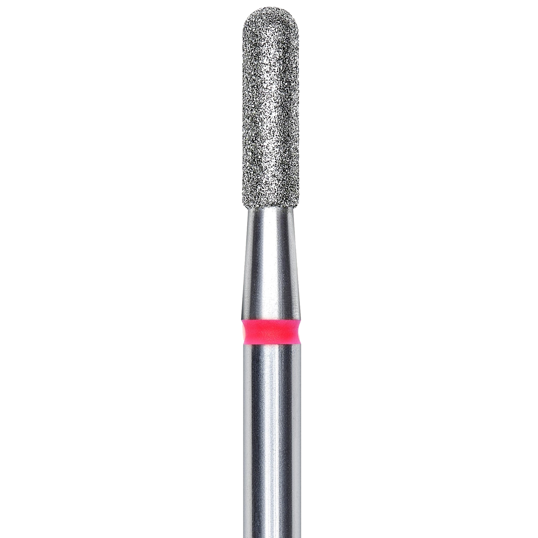 DIAMOND NAIL DRILL BIT, ROUNDED "CYLINDER", RED, HEAD DIAMETER 2.3/8MM (FA30R023/8) - STALEKS™