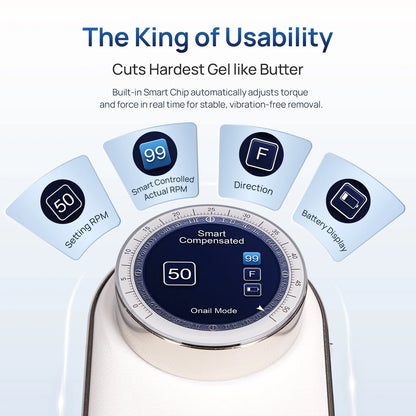 O NAIL AI Precision Pink Nail Drill