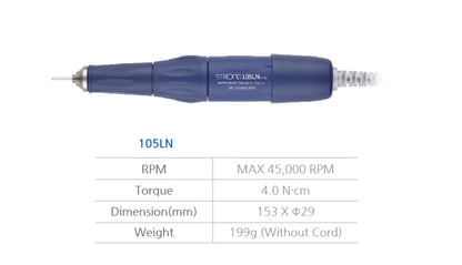 Saeshin Brillian B210 / 105LN 45K RPM Nail Drill