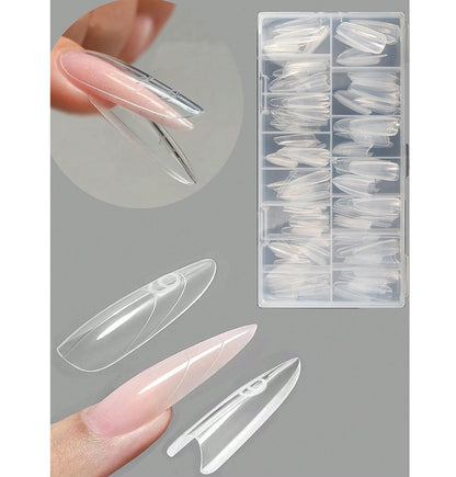 Clear Sandwich Dual Nail Forms with upper and lower forms