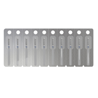 DIAMOND NAIL DRILL BIT, "ROUNDED CYLINDER", BLUE, HEAD DIAMETER 2,5/10MM (FA30B025/10) - STALEKS™