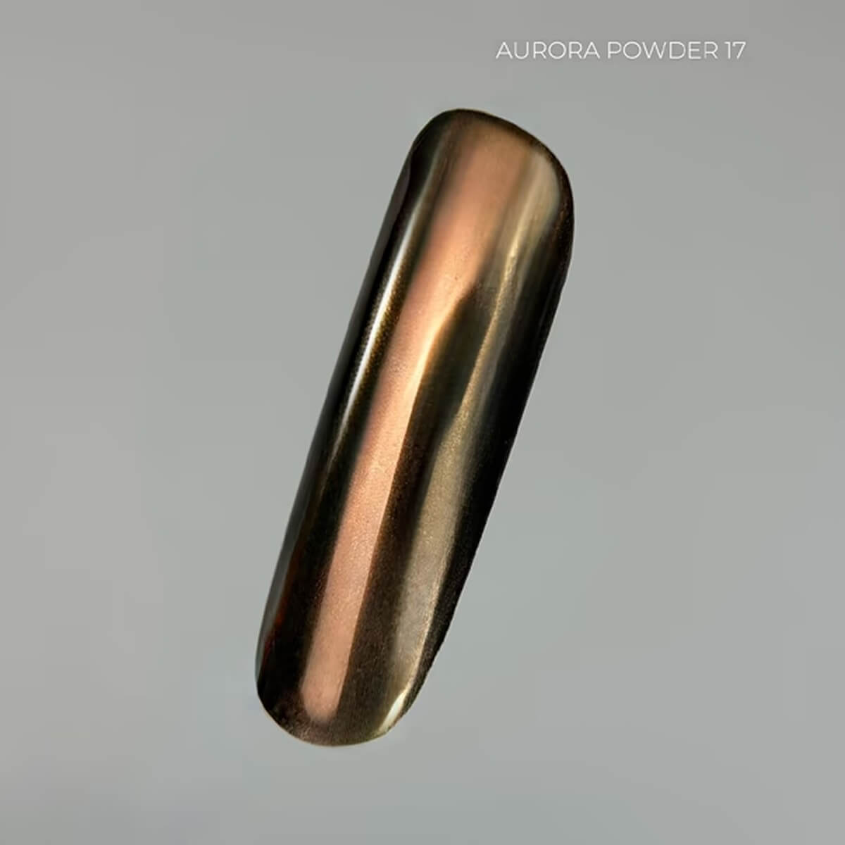 TOUCH Aurora Powder 17 dark brown metallic nail art pigment 5ml
