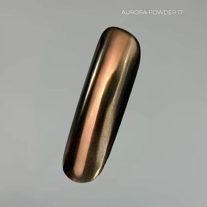 TOUCH Aurora Powder 17 dark brown metallic nail art pigment 5ml